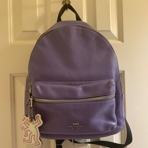 Mini purple Coach Backpack